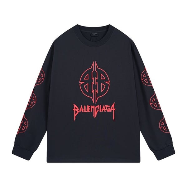 BALENCIAGA 발렌시아가 그래픽 롱 슬리브