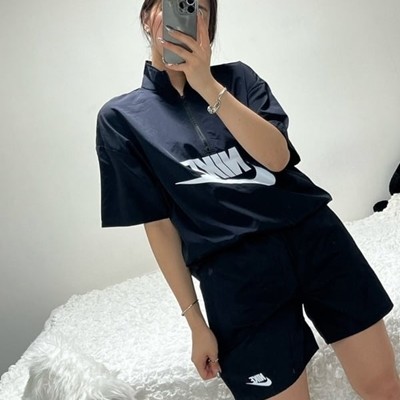 NIKE 나이키 크롭와샤 반팔아노락 세트