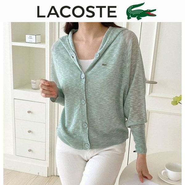 LACOSTE 라코스테 린넨 버튼후드