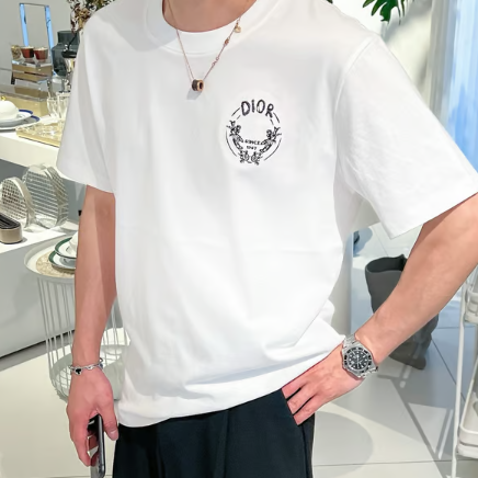 DIOR 디올  반팔 라운드넥 티셔츠