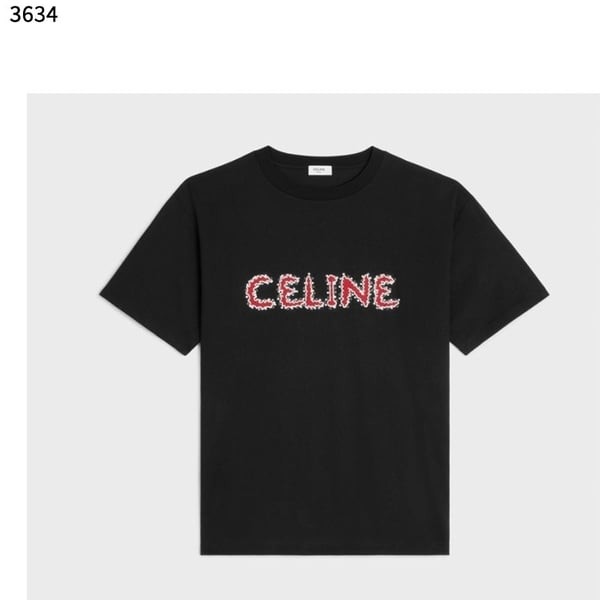 CELINE 셀린느 라인스톤 루즈핏 남여공용티셔츠