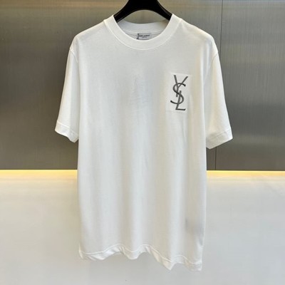 YSL 입생로랑 그래픽 로고 반팔 티셔츠