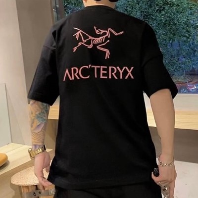 ARC'TERYX 아크테릭스 이중 가닥 백로고 반팔 티셔츠