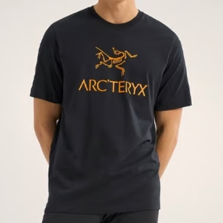 ARC'TERYX 아크테릭스 심플 골드 로고 반팔 티셔츠