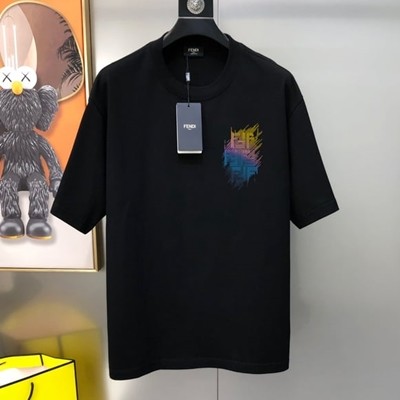 FENDI 펜디 신상 오리지널 남성 라운드넥 반팔 티셔츠