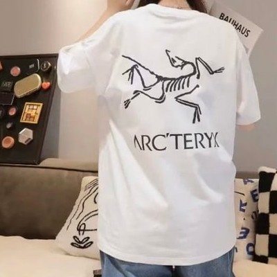 ARC'TERYX 아크테릭스 이중 가닥 백로고 반팔 티셔츠