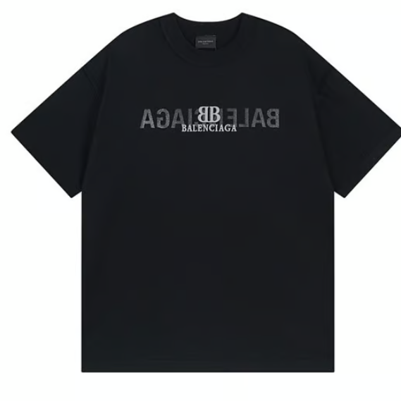 BALENCIAGA 발렌시아가 BB 그래픽 리버스 로고 반팔