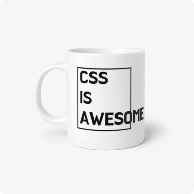 css is awesome 머그컵