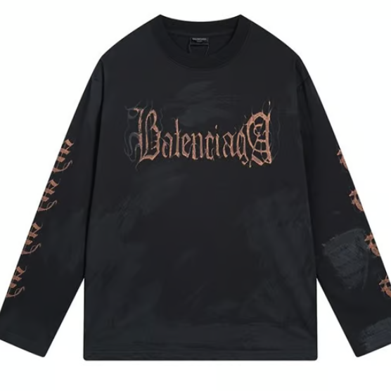 BALENCIAGA 발렌시아가 헤비 메탈 워싱 롱 슬리브