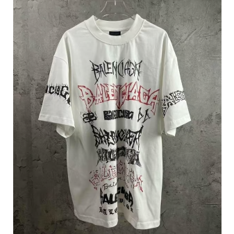 BALENCIAGA 발렌시아가 멀티 그래피티 로고 티셔츠