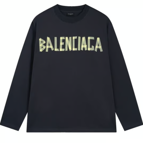BALENCIAGA 발렌시아가 테이프 타입 구제 워싱 롱 슬리브