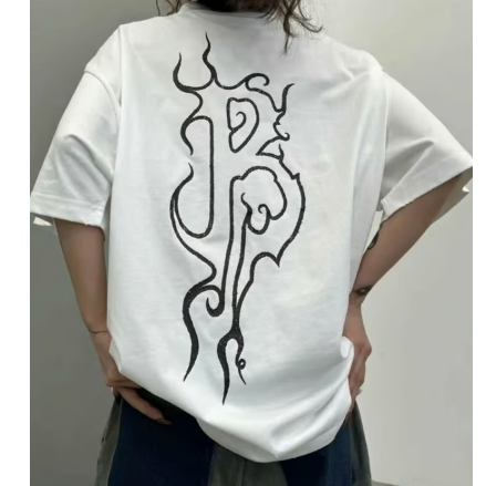 BALENCIAGA 발렌시아가 B그래피티 로고 티셔츠