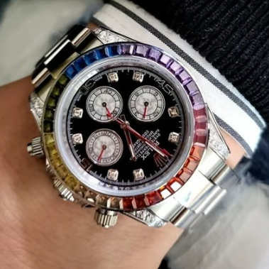 ROLEX 로렉스 데이토나 레인보우 화이트골드&블랙다이얼