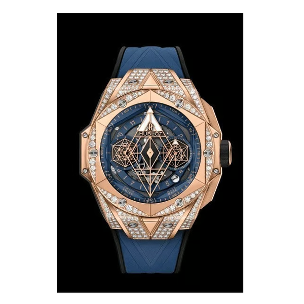 HUBLOT 위블로 상블루2 킹골드 블루 다이아