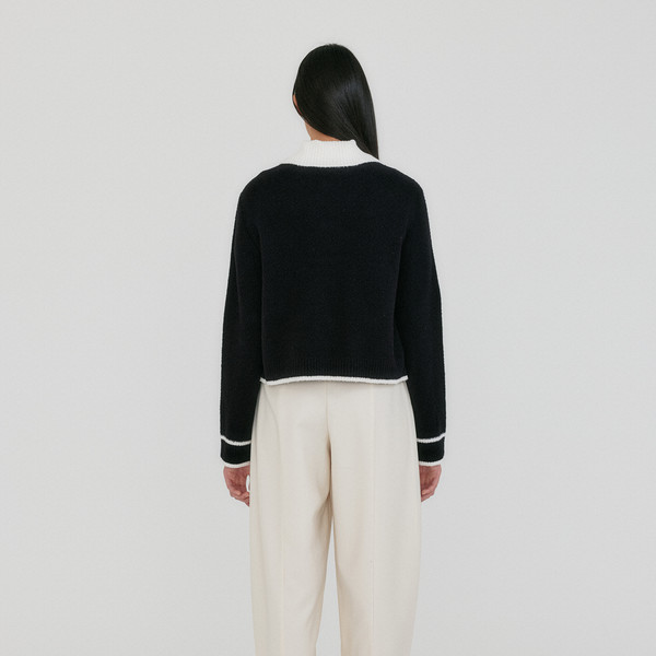 【IONSEOUL】Poblin Pocket Knit Cardigan 4JH405 ZINK Pocket Knit Cardigan - Black : EENK SHOP
