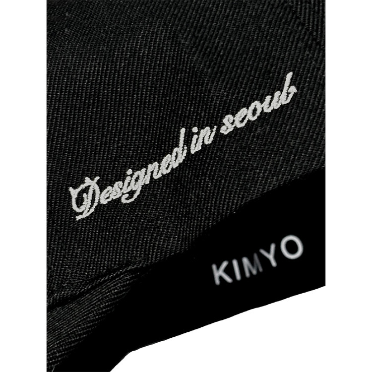 K LOGO GREMORY BALL CAP IN BLACK : KIMYO