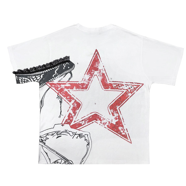 NEEDLE T-PANTIES OVERSIZED TEE IN WHITE : KIMYO