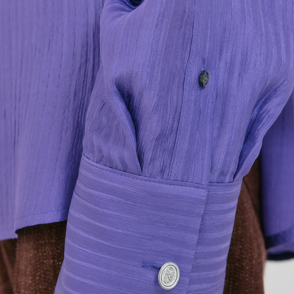 ZIRINA Oversized Shirt - Purple : EENK SHOP