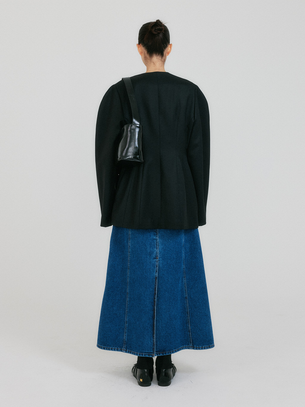 EENK★新商品^Shoulder Hourglass Jacket - Black★ Shoulder Hourglass Jacket - Black : EENK