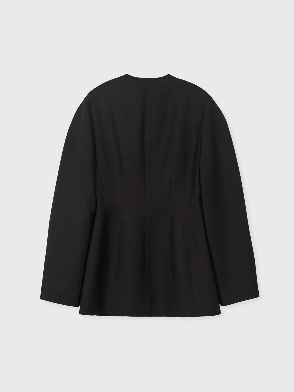 ZERO Oversized Shoulder Hourglass Jacket - Black : EENK SHOP