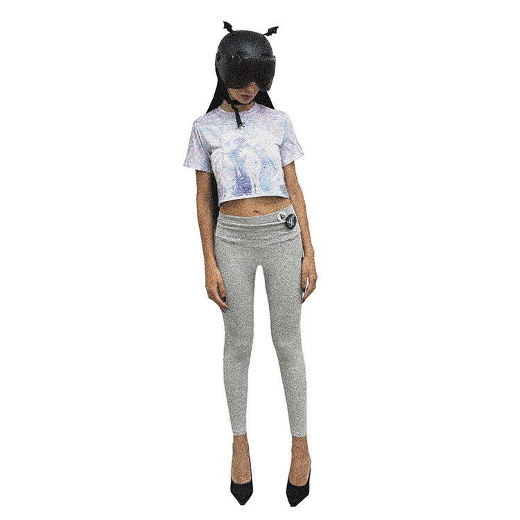 GUARDIAN ANGEL CROPPED TEE IN MULTICOLOR : KIMYO