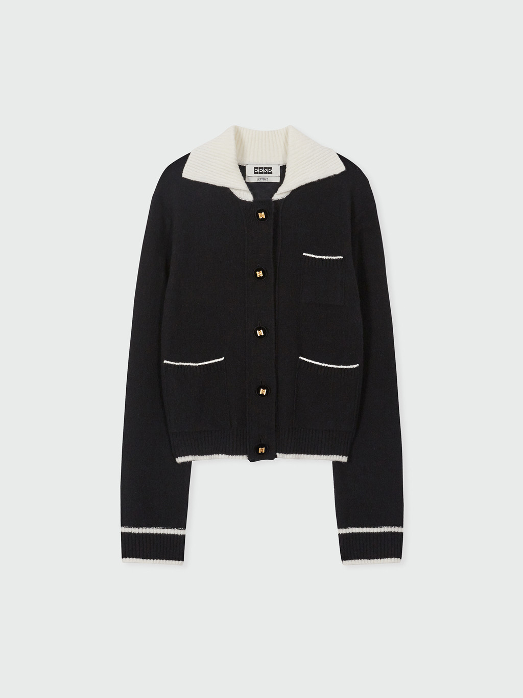 ZINK Pocket Knit Cardigan - Black : EENK SHOP
