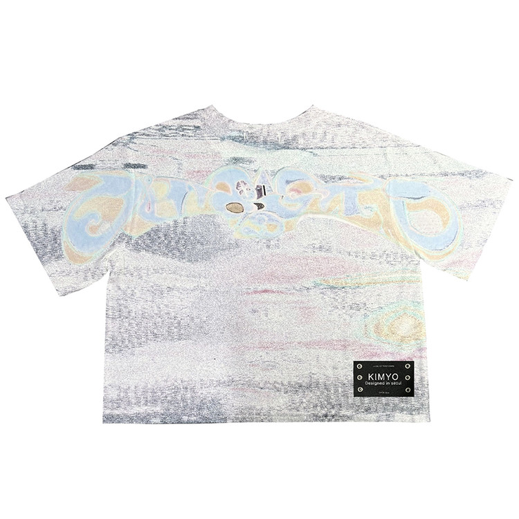 【KIMYO】GUARDIAN ANGEL CROPPED TEE IN MULTICOLOR GUARDIAN ANGEL CROPPED TEE IN MULTICOLOR : KIMYO