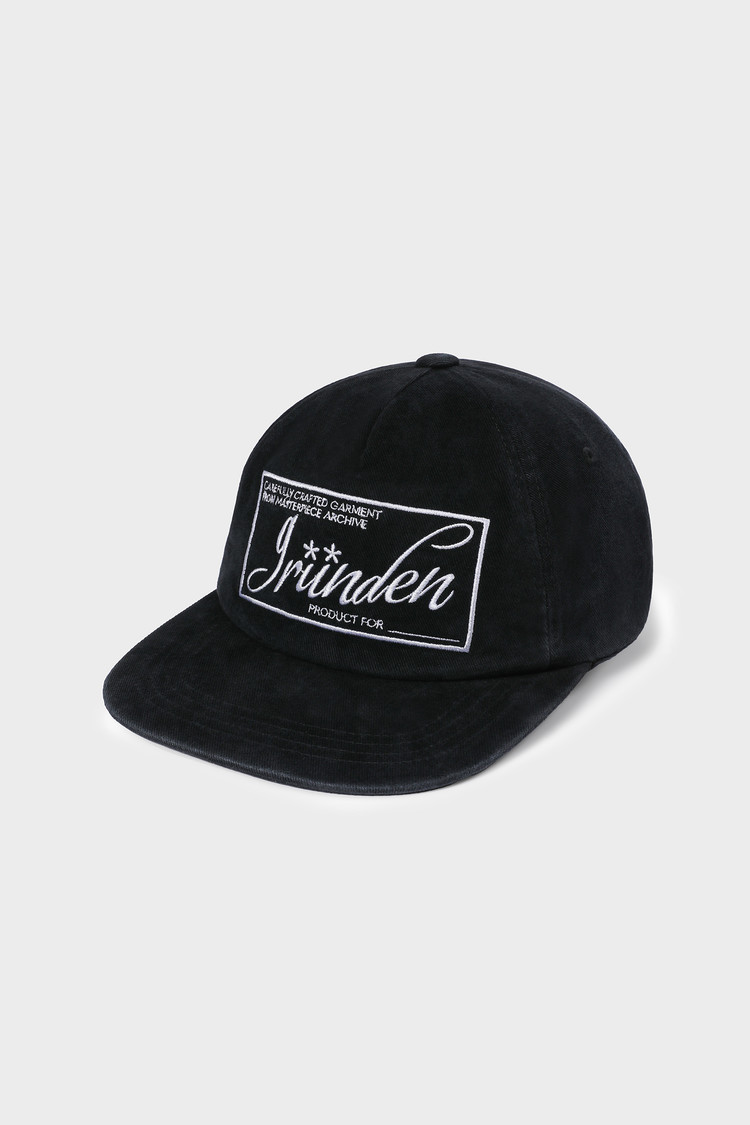 ＊韓国＊［grunden］VINTAGE BOX LABEL CAP WASHED BLACK GRUNDEN 글런든 VINTAGE BOX LABEL CAP (WASHED BLACK)
