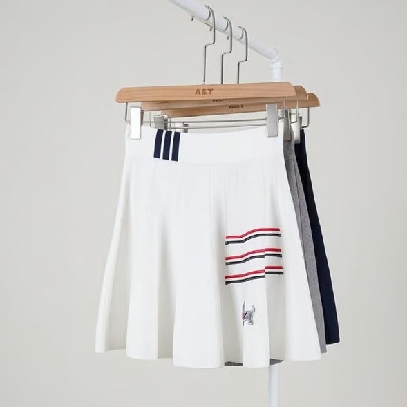 THOM BROWNE 톰브라운 여성 메리 홀리데이 헥터 니트 스커트