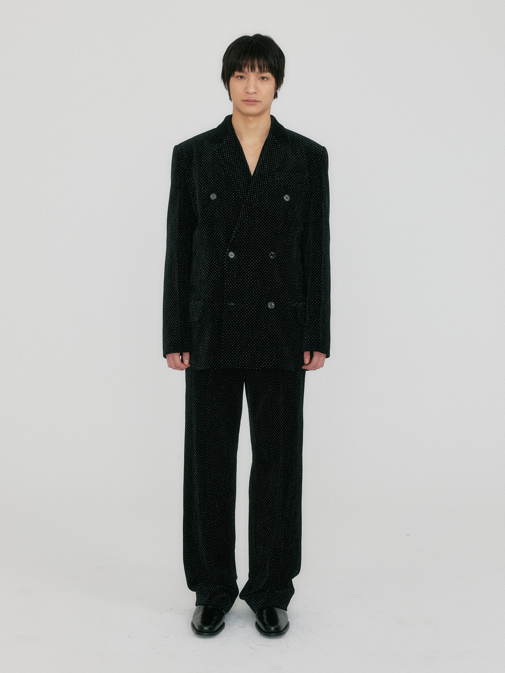 ZAKIY Double-Breasted Blazer - Black : EENK SHOP