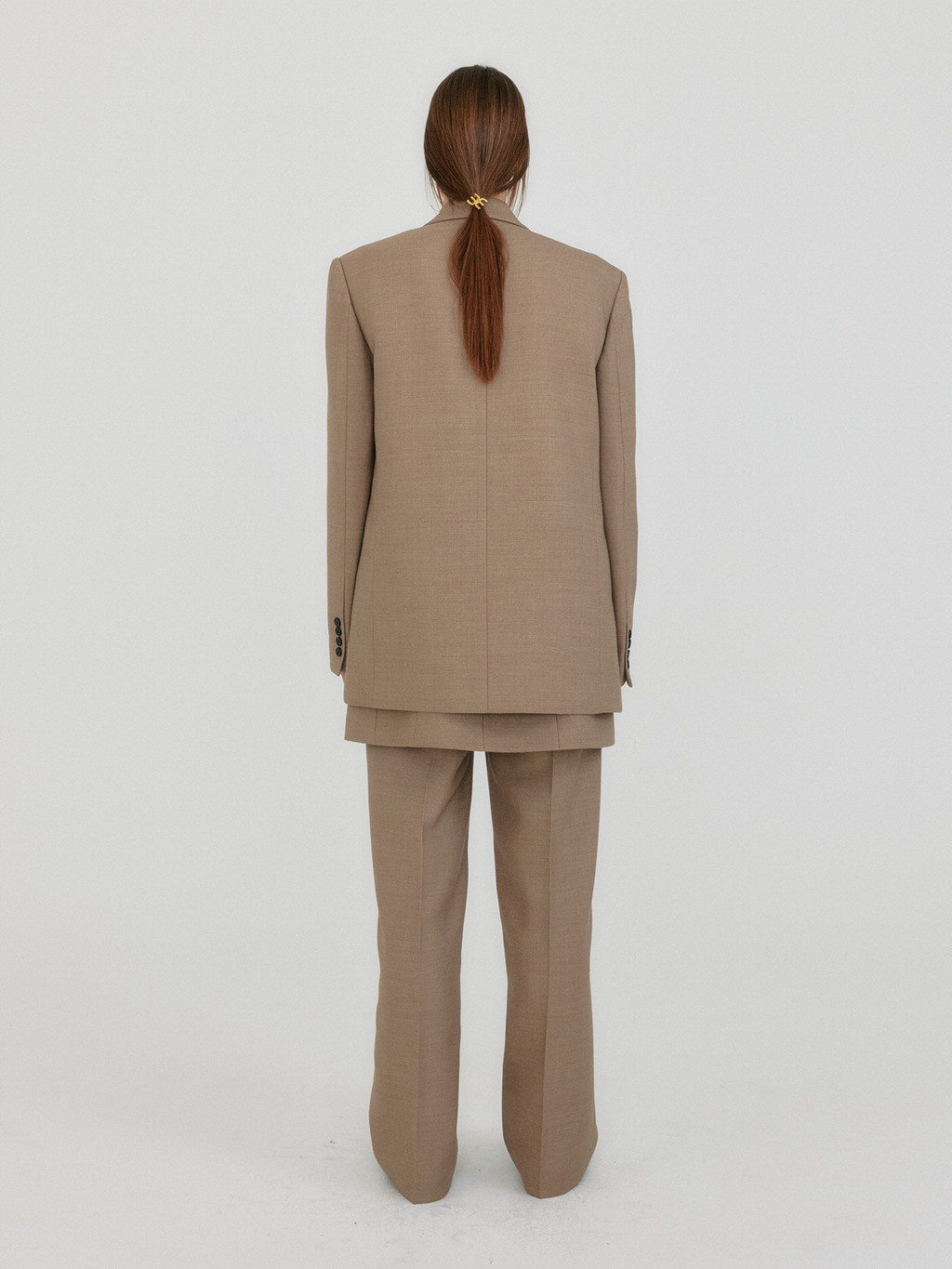 ジャケット EENK XXY Single-Breasted Blazer ZELL Single-Breasted Blazer - Beige : EENK SHOP