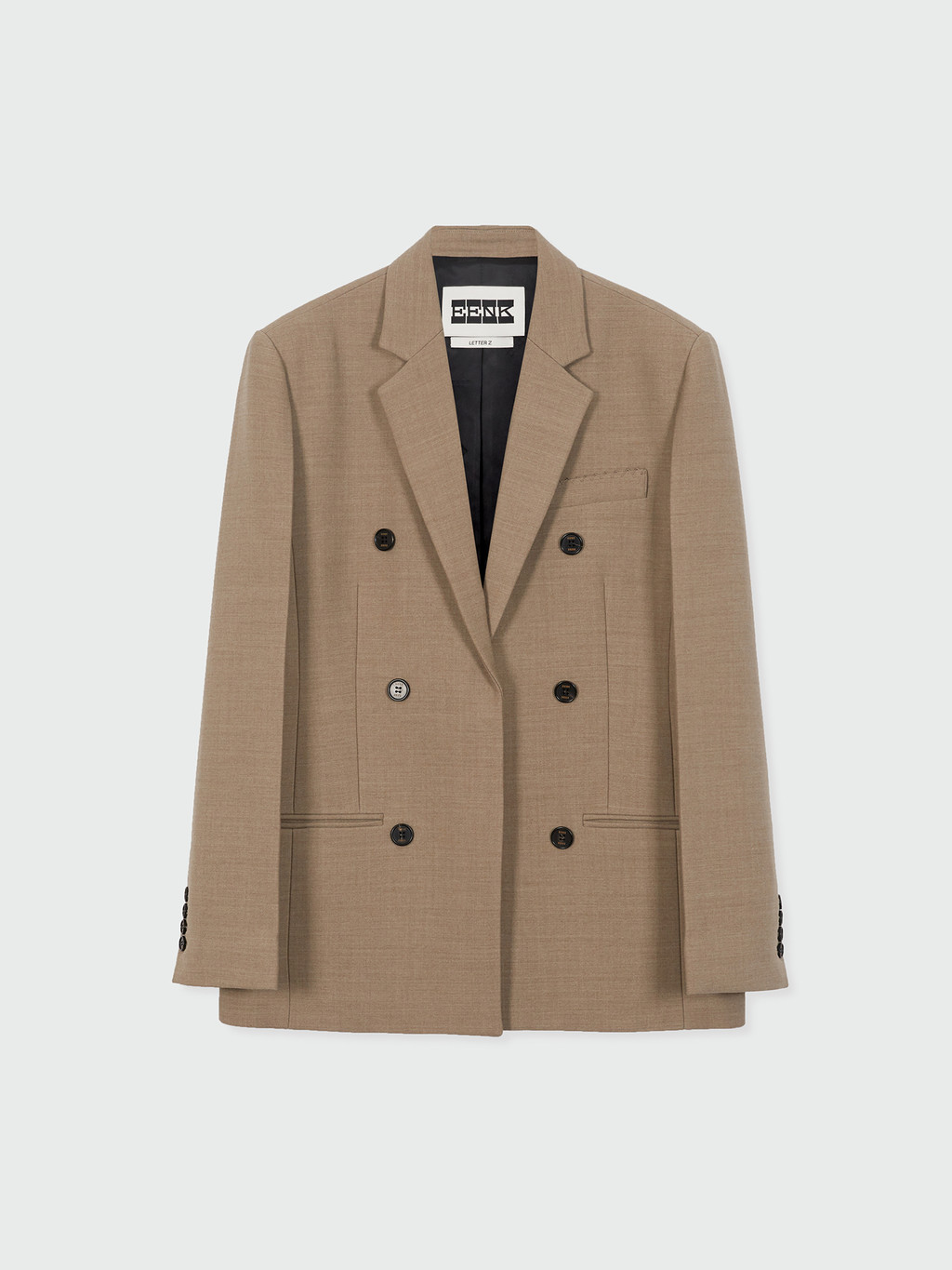ジャケット EENK XXY Single-Breasted Blazer ZELL Single-Breasted Blazer - Beige : EENK SHOP