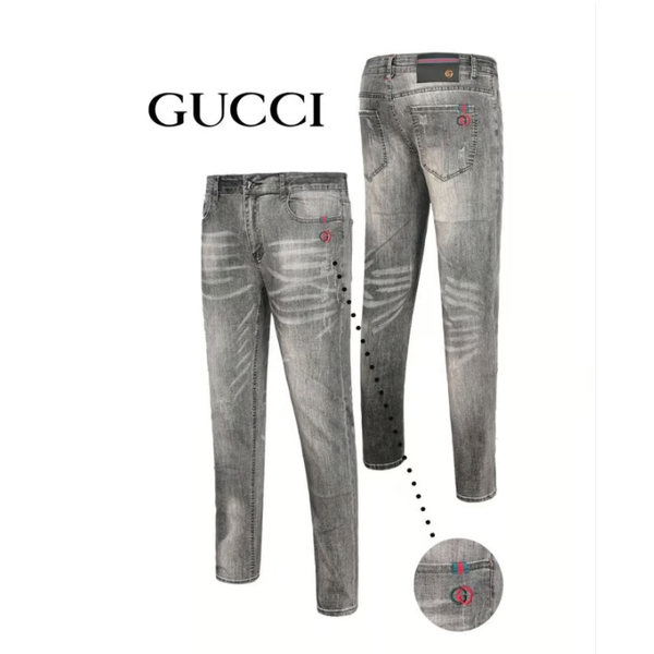 GUCCI 구찌 G자수 워싱 그레이진