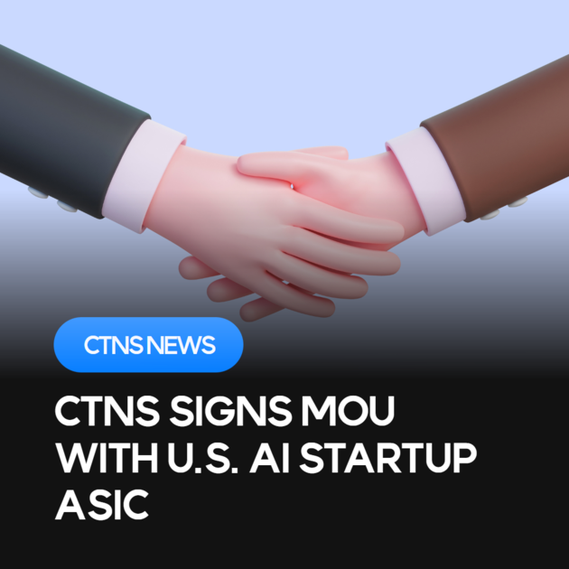 CTNS signs MoU with U.S. AI Startup ASIc : CTNS Co., Ltd.