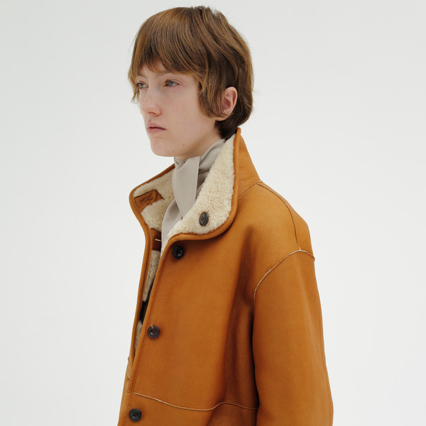 [MONOHA] / ☆ 24FW Reversible sheepskin shearling coat /2CR Exclusive] Reversible sheepskin shearling coat (beige