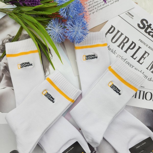 [0012] 기본두께남녀공용(자수) 내셔널지오그래픽 양말