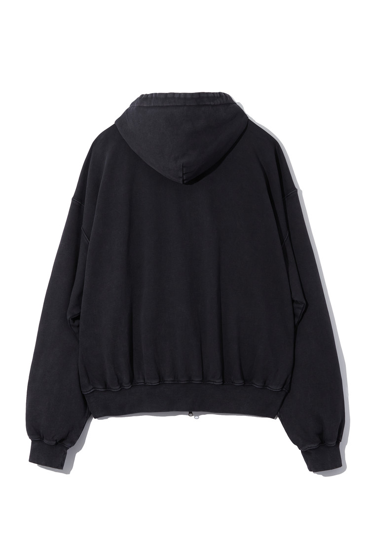 【THE IDENTITY PROJECT】SMILE cotton hoodie Zip-Up SMILE cotton hoodie Zip-Up [pigment black] : THE IDENTITY