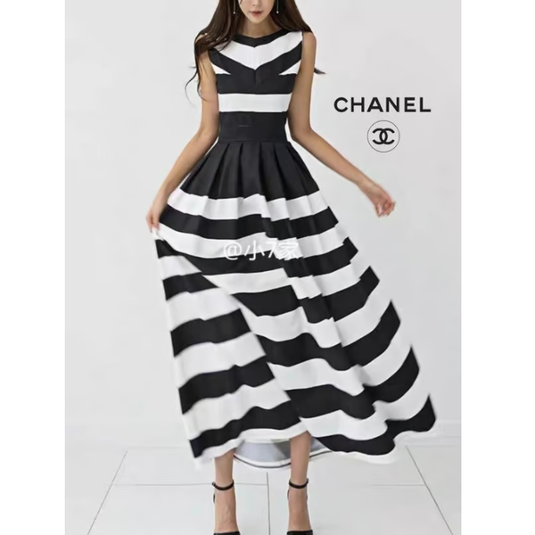 CHANEL 샤넬 브이단가라민소매OPS