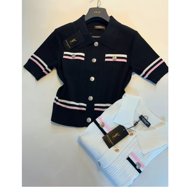 YSL 입생로랑 단가라카라가디건