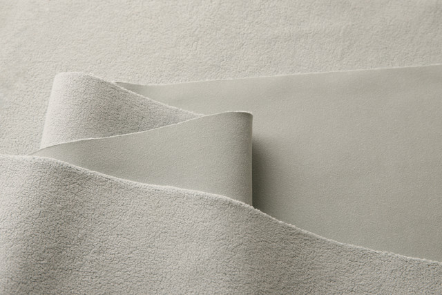 <strong>SUEDE</strong><br><p style="font-size:0.55em">Unmatched strength and durability<br>Highly competitive pricing<br>Wide range of patterns, colors, and surface effects<br>Shoe upper applications</p>