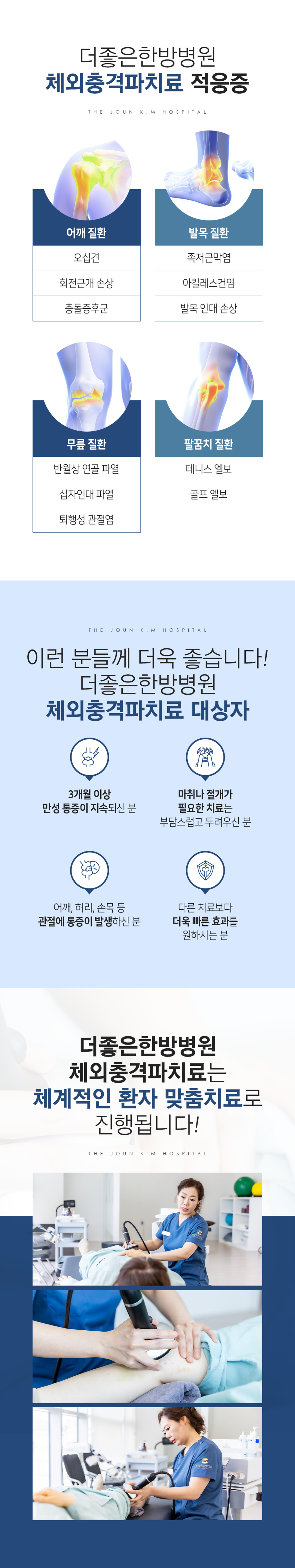 더좋은한방병원 체외충격파 적응증 및 대상자