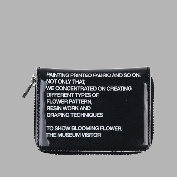 【THE MUSEUM VISITOR】 PVC HEART PRINTED WALLET (BLACK) PVC HEART PRINTED WALLET (BLACK) : THE MUSEUM VISITOR