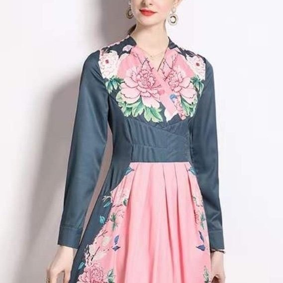 CHRISTIAN DIOR 크리스찬디올 핑크플라워배색OPS