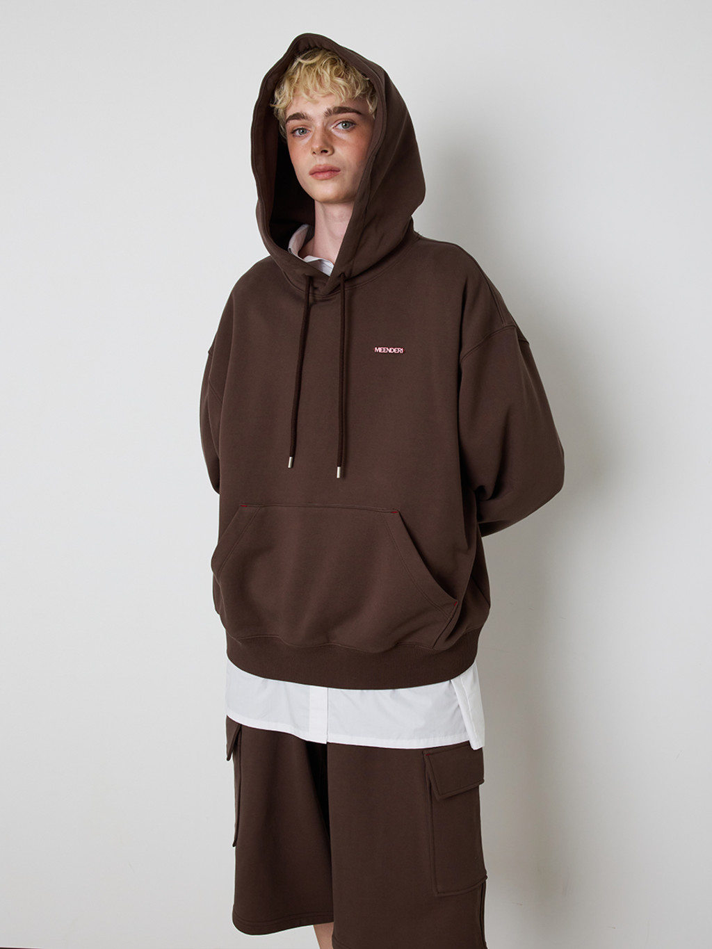 ★MEENDERI★BARTACK STITCH HOODIE - BROWN★正規品送/直料込 MEENDERI] BARTACK STITCH HOODIE - BROWN – SellerWork