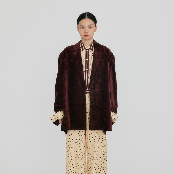 EENK インク ツェラ トランスフォームジャケット BURGUNDY ZELA Transformative Jacket - Burgundy : EENK SHOP