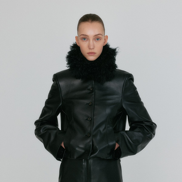 ZARA ZW COLLECTION FAUX FUR COLLAR COAT STONE NEW 2024 SIZES