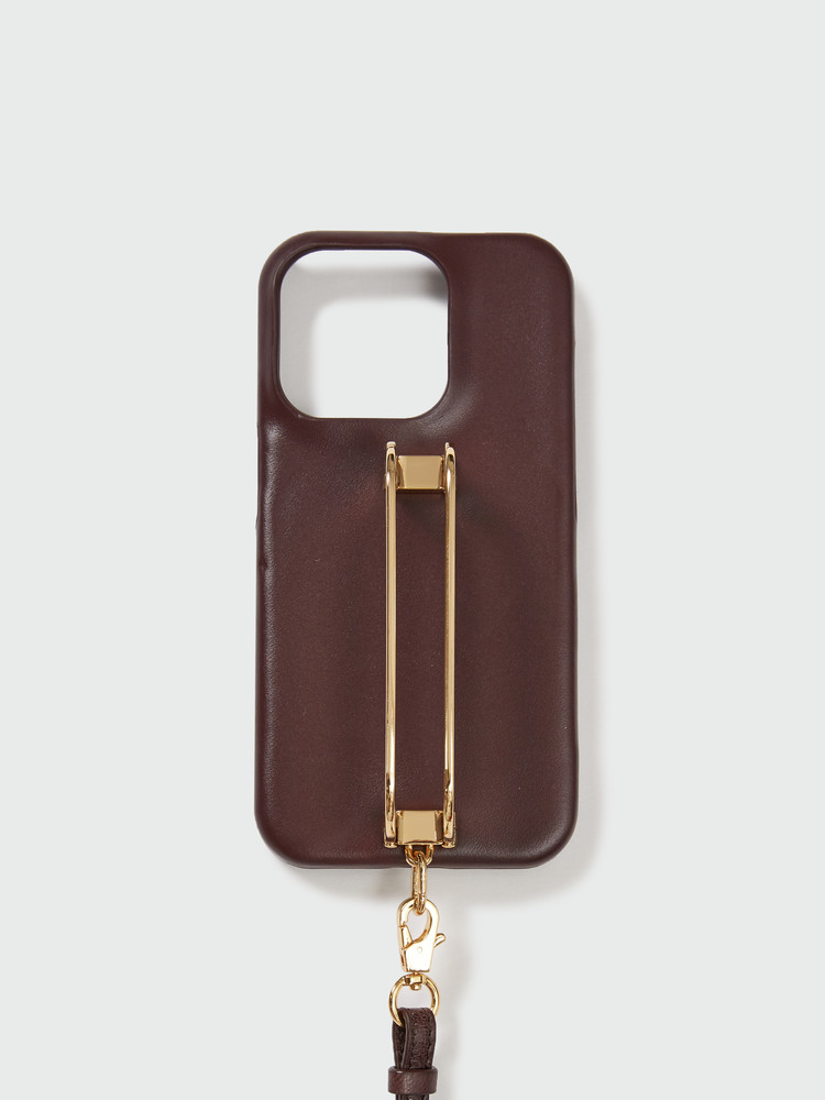 [EENK] / ☆ Phone Case with Leather Strap / Crinkle Black c2f3d5e57d637.jpg