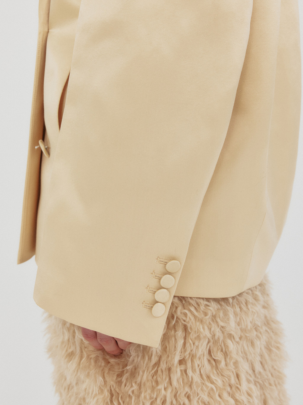 EENK インク ゼル ダブルブレスト ブレザー YELLOW ZEL Double-Breasted Blazer - Yellow : EENK SHOP