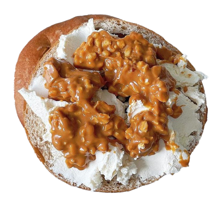 Bagel with spread