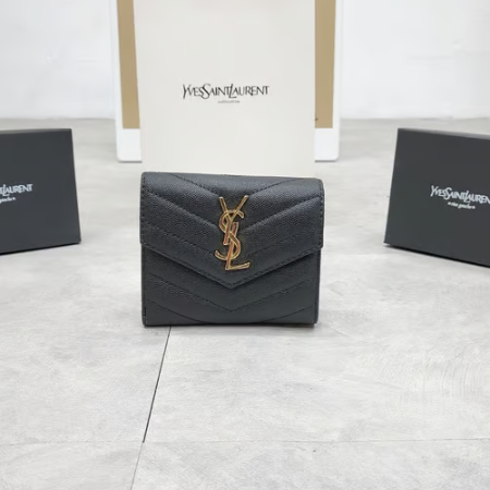 YSL 입생로랑 앤밸롭 3단반지갑